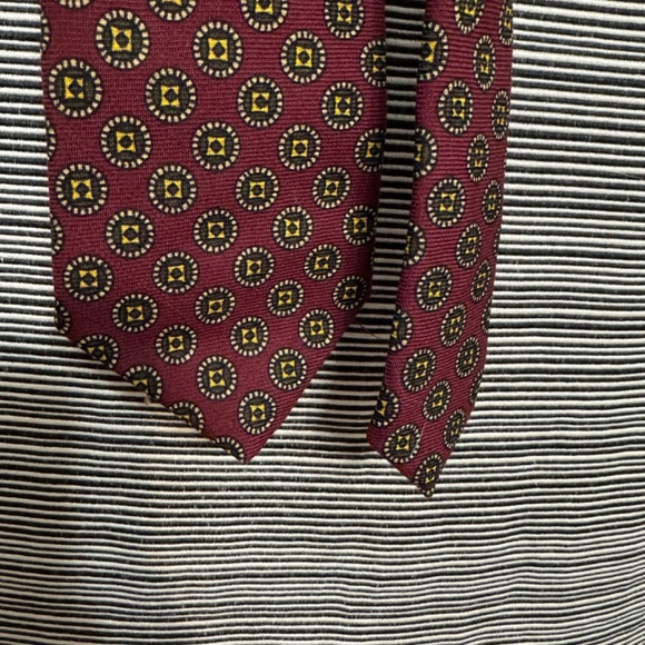 Ben Evans Vintage Red Wool Tie - Picture 3 of 5